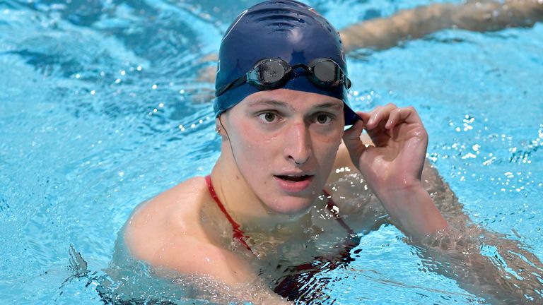 Lia Thomas: Transgender swimmer fails in challenge to rules that bar her from elite women’s races | Swimming News Sky, Sports, news, sport, breaking, latest, football, golf, rugby, wwe, boxing, tennis, cricket, England, live, scores, fixtures, results, watch, tv, online, Premier, League, competitions, blogs, transfers, preview, review, Wenger, Arsenal, Manchester, United, City, Chelsea, Liverpool, Benitez, Ancelotti, Mancini, Spurs, Redknapp, Andy, Gray, Martin, Tyler, Millie, Clode, Soccer, AM, Soccerette, Hayley, McQueen,