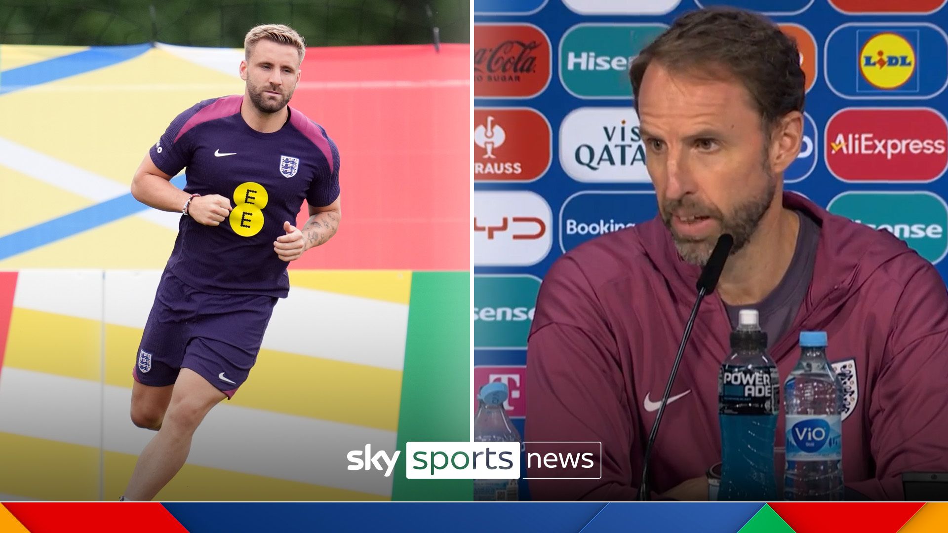 Southgate: Shaw is available to start against Switzerland