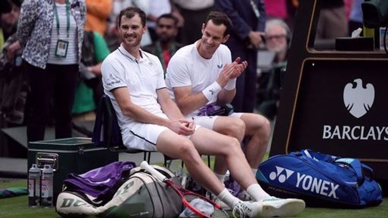 Wimbledon: Andy Murray beaten in men’s doubles alongside brother Jamie | Tennis News