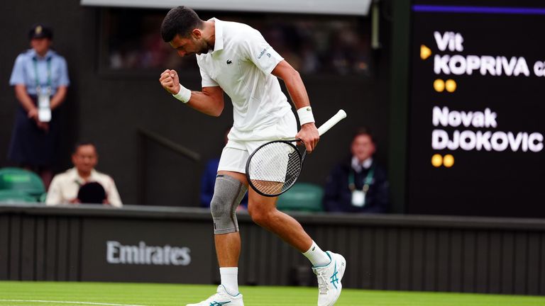 Wimbledon: Novak Djokovic eases to first-round victory over Vit Kopriva to kickstart campaign | Tennis News